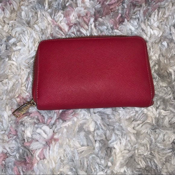 Tory Burch red Robinson wallet - Picture 5 of 6